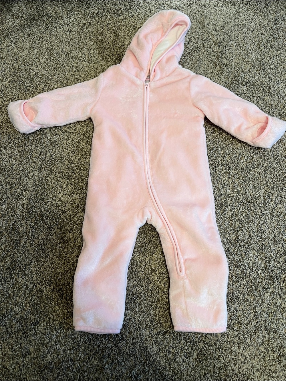 The Children's Place Light Pink Fleece Hooded One-Piece